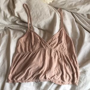 Pale pink croptop